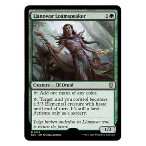 Llanowar Loamspeaker Artist Proof - Bloomburrow Commander